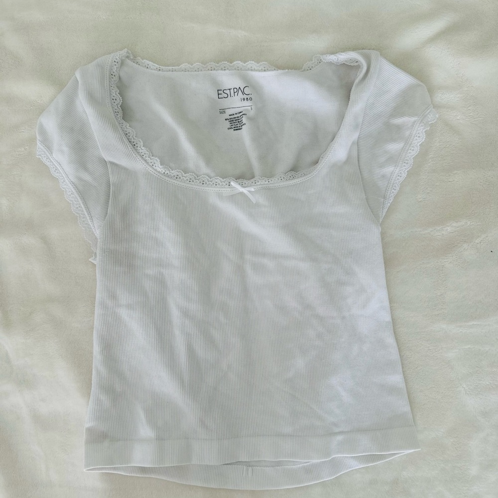 PacSun Lace Trimmed Top Size S